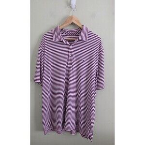 Vineyard Vines Polo Shirt  Extra-Large Moonshine Striped Sankaty Polo